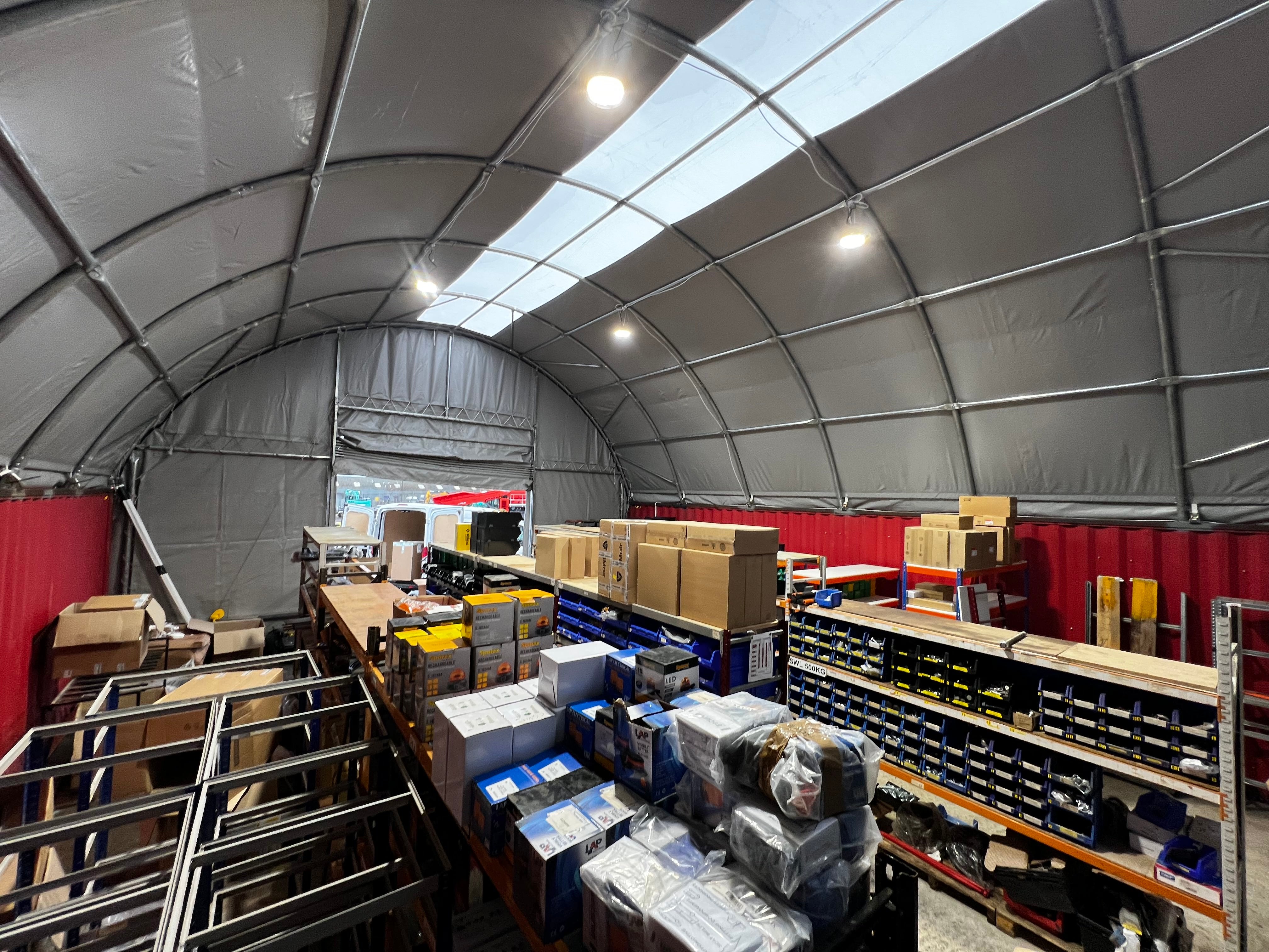 Container Canopies - 40ft x 40ft x 15ft (12m x 12m x 4.5m)