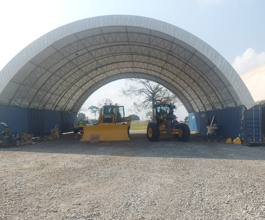 Container Shelter - 60ft x 80ft x 20ft (18m x 24.3m x 6m)