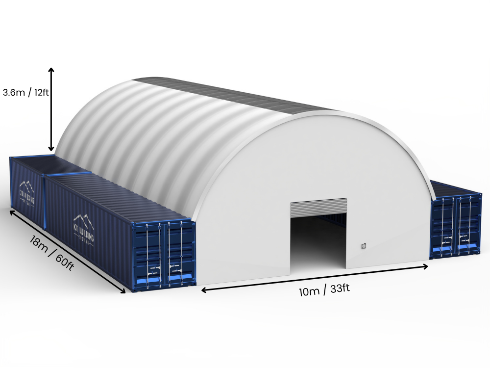 10m (33ft) Span | Container Canopies - 33ft x 12ft (10m x 3.6m)