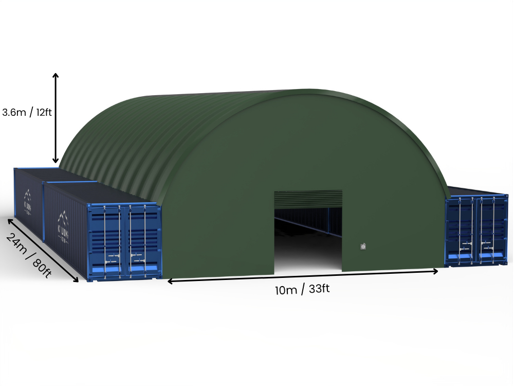 10m (33ft) Span | Container Canopies - 33ft x 12ft (10m x 3.6m)
