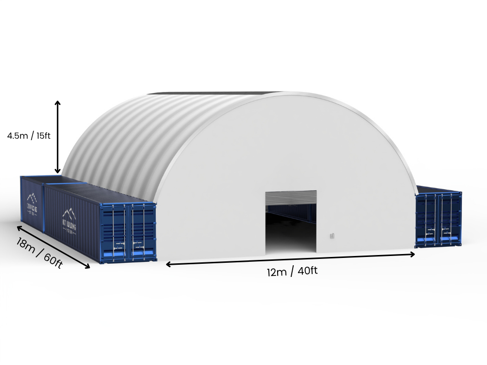 12m (40ft) Span | Container Canopies - 40ft x 12ft (12m x 4.5m)
