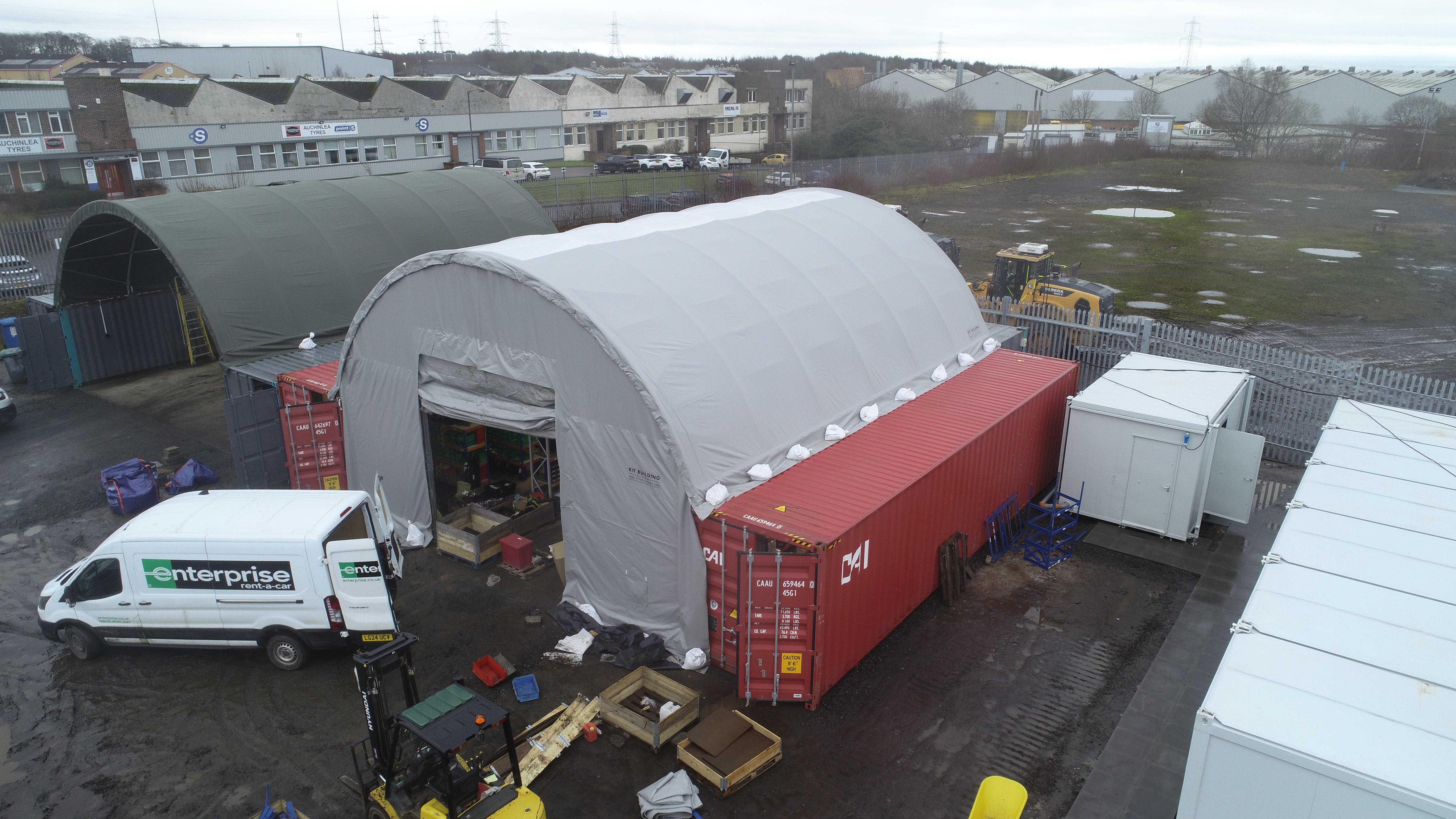 Container Canopies - 40ft x 40ft x 15ft (12m x 12m x 4.5m)