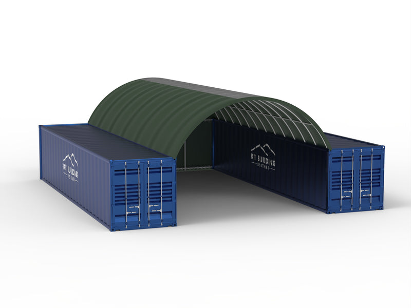 Container Canopies - 20ft x 40ft x 6.5ft (6m x 12m x 2m)