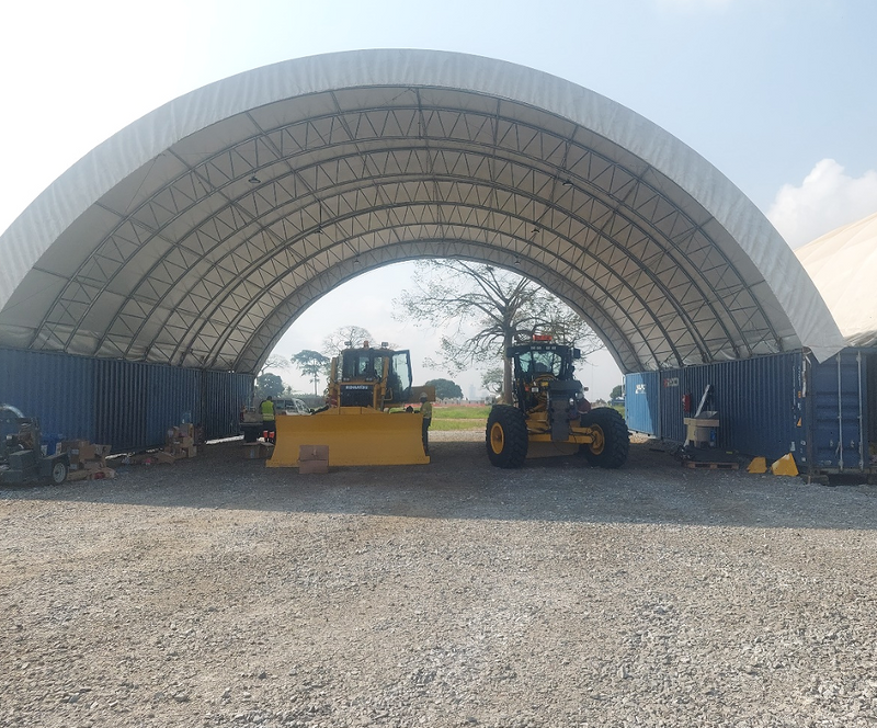 Container Shelter - 60ft x 80ft x 20ft (12m x 24.3m x 6m)