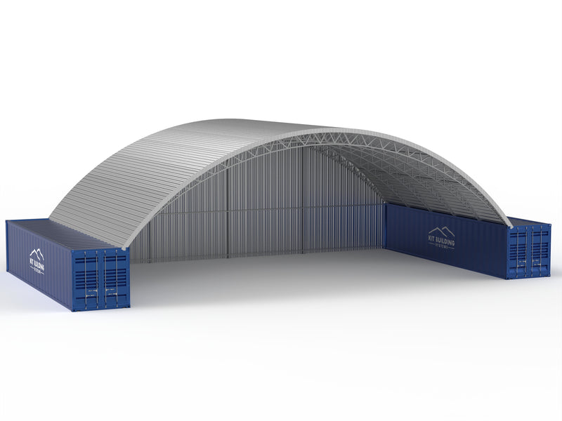 Steel Container Canopies - 60ft x 40ft x 20ft (18m x 12m x 6.1m)