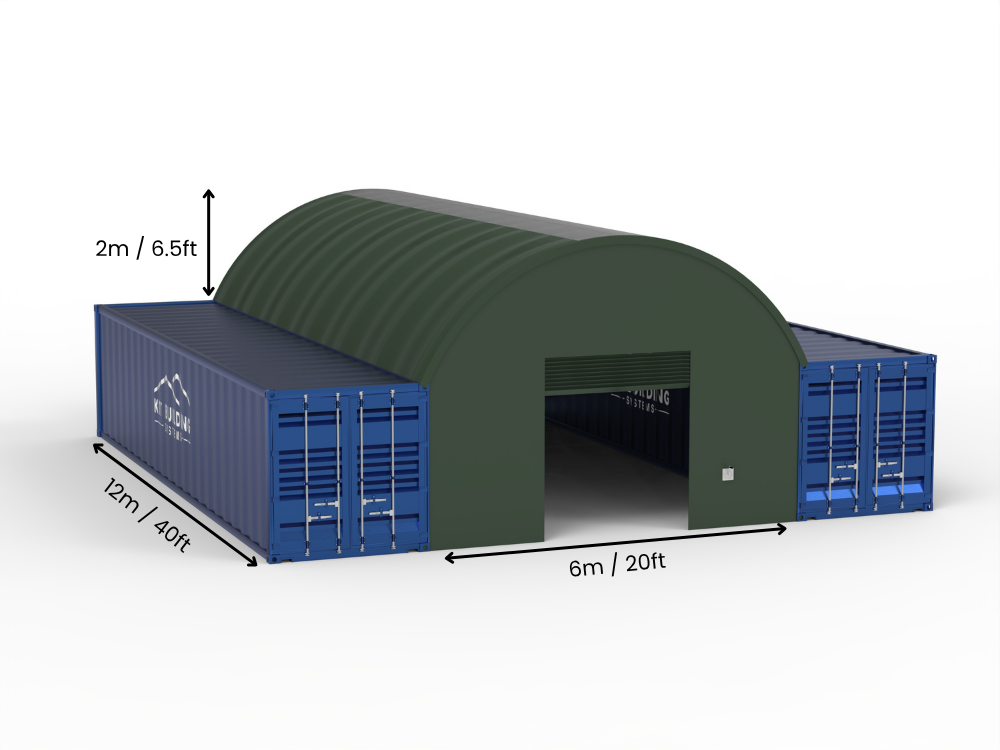 6m (20ft) Span | Container Canopies 20ft Width, 6.5ft Height  (6m x 2m)