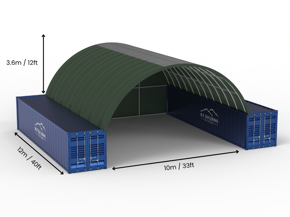 10m (33ft) Span | Container Canopies - 33ft x 12ft (10m x 3.6m)