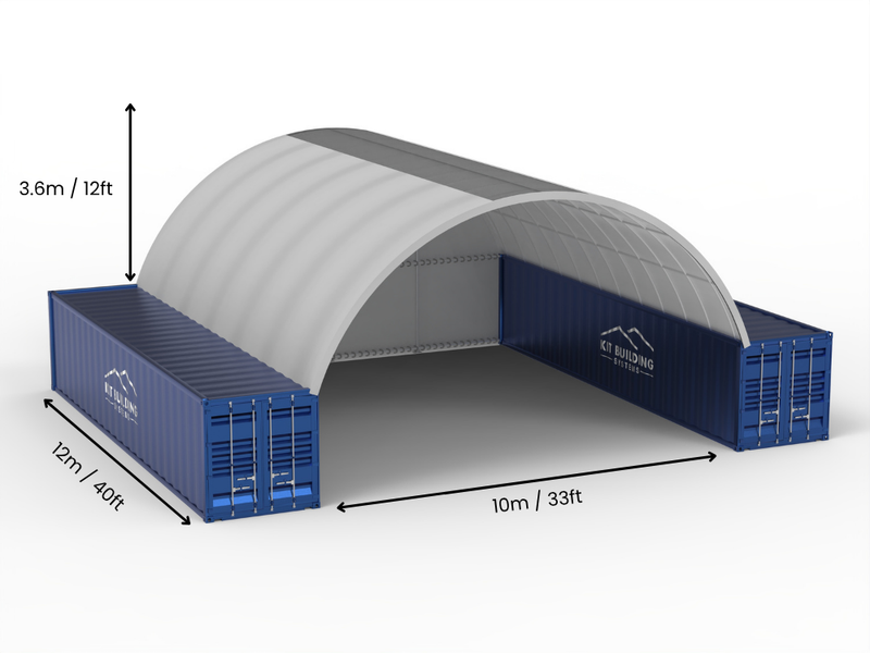 10m (33ft) Span | Container Canopies - 33ft x 12ft (10m x 3.6m)