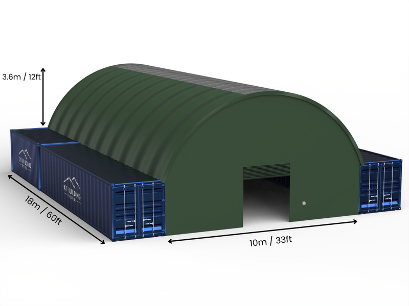 10m (33ft) Span | Container Canopies - 33ft x 12ft (10m x 3.6m)