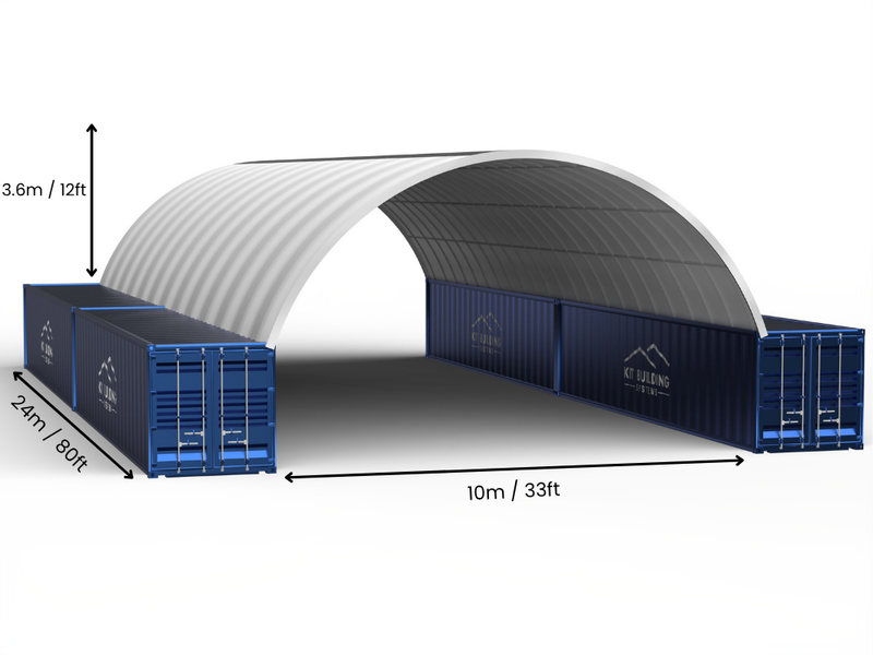 10m (33ft) Span | Container Canopies - 33ft x 12ft (10m x 3.6m)