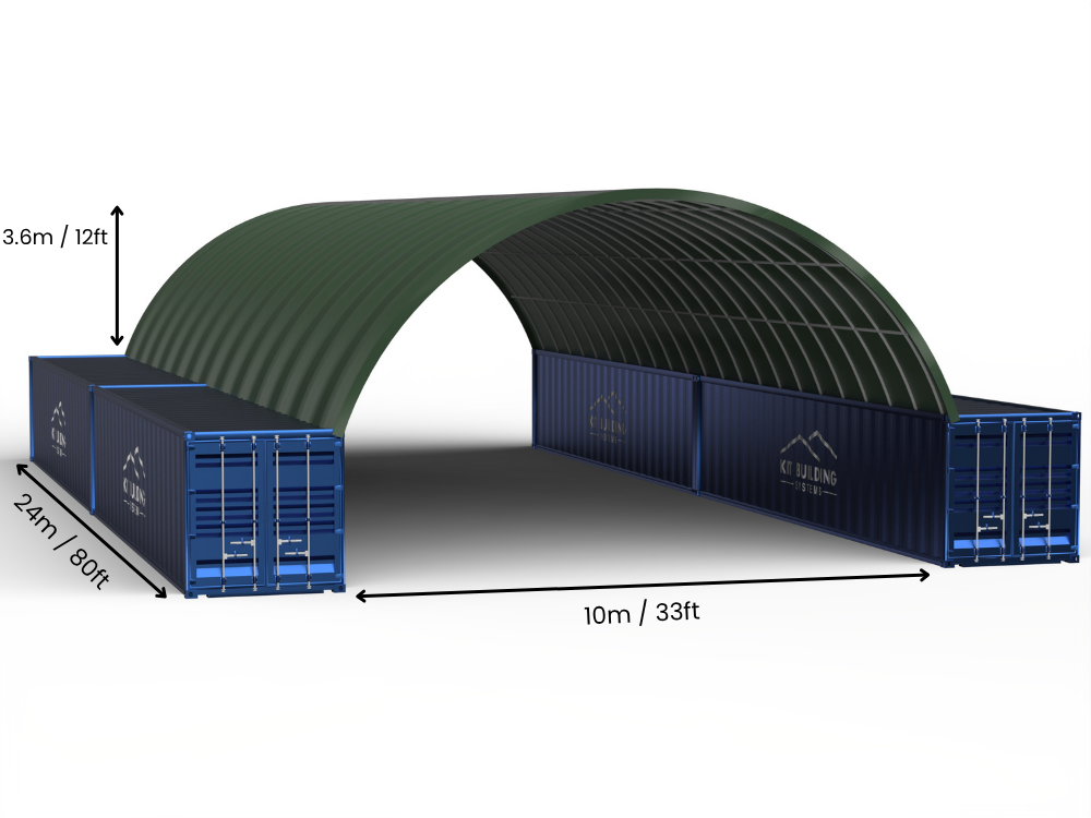 10m (33ft) Span | Container Canopies - 33ft x 12ft (10m x 3.6m)