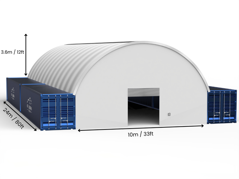 10m (33ft) Span | Container Canopies - 33ft x 12ft (10m x 3.6m)