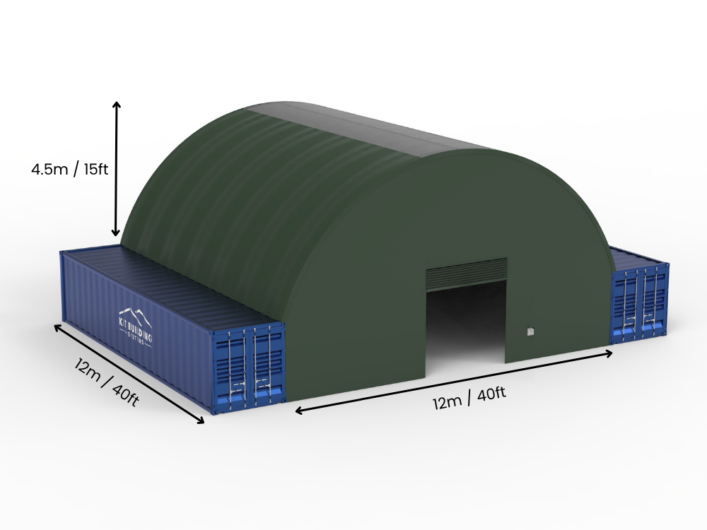 12m (40ft) Span | Container Canopies - 40ft x 12ft (12m x 4.5m)
