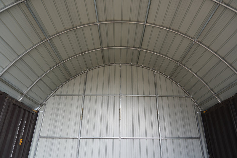 Steel Container Canopies - 20ft x 40ft x 6.5ft (6m x 12m x 2m)