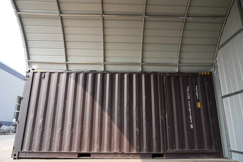 Steel Container Canopies - 20ft x 40ft x 6.5ft (6m x 12m x 2m)
