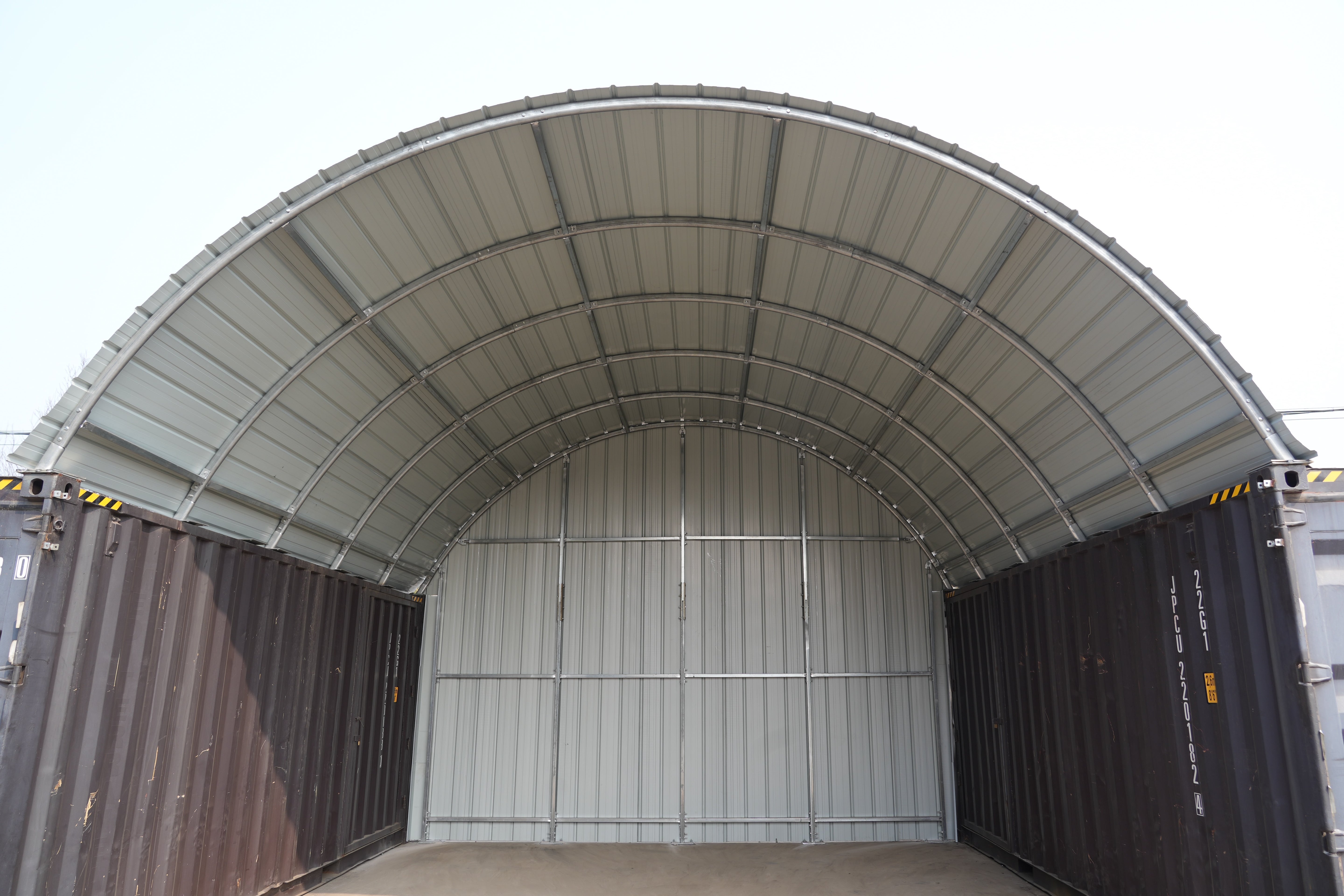 Steel Container Canopies - 20ft x 40ft x 6.5ft (6m x 12m x 2m)