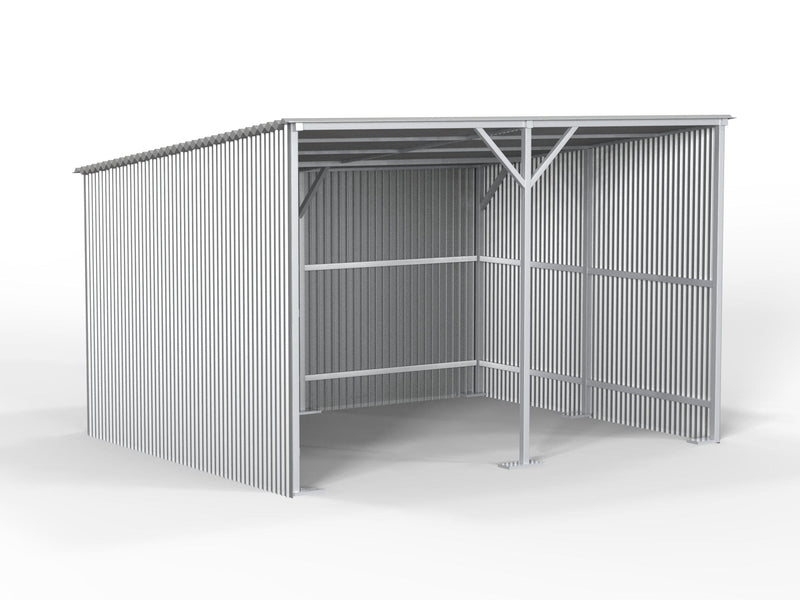 Kit Buildings Agricultural Buildings 12ft x 10ft x 8ft (3.7x3x2.4m) Steel Field Shelters