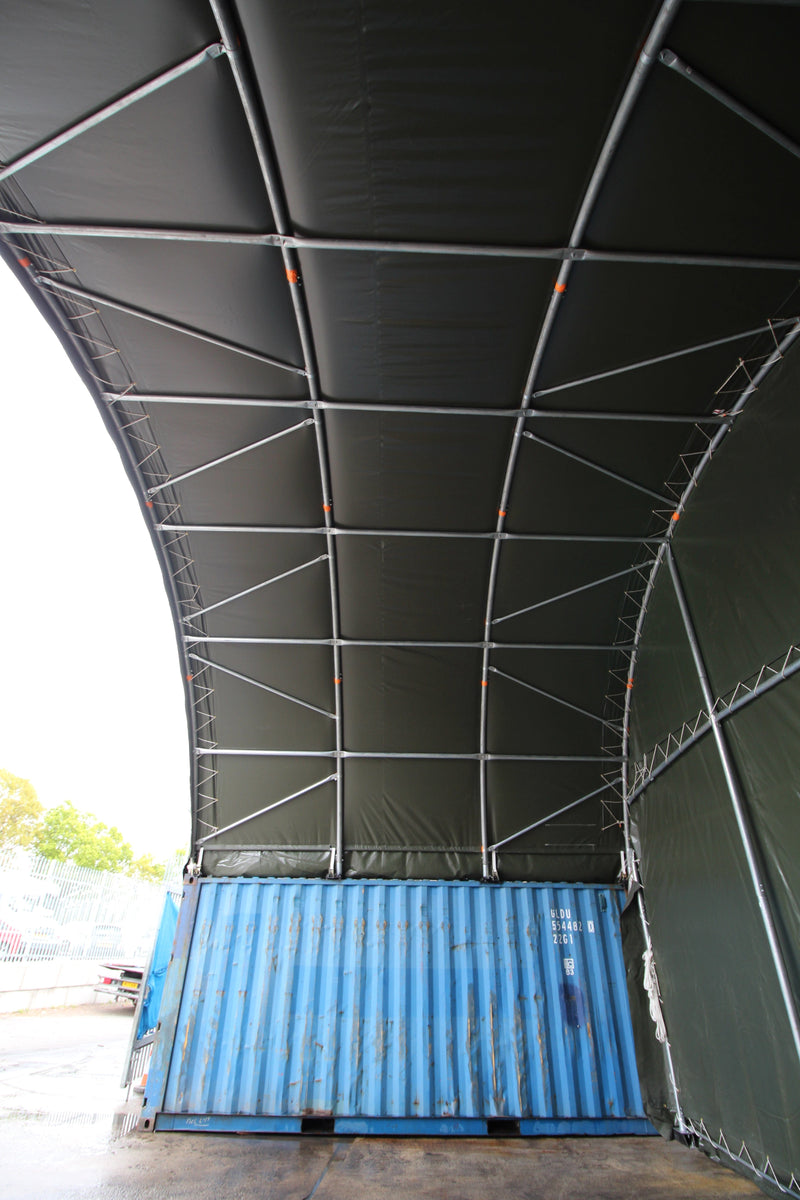 Kit Buildings Container Shelter - 33ft x 20ft x 12ft (10m x 6m x 3.6m)