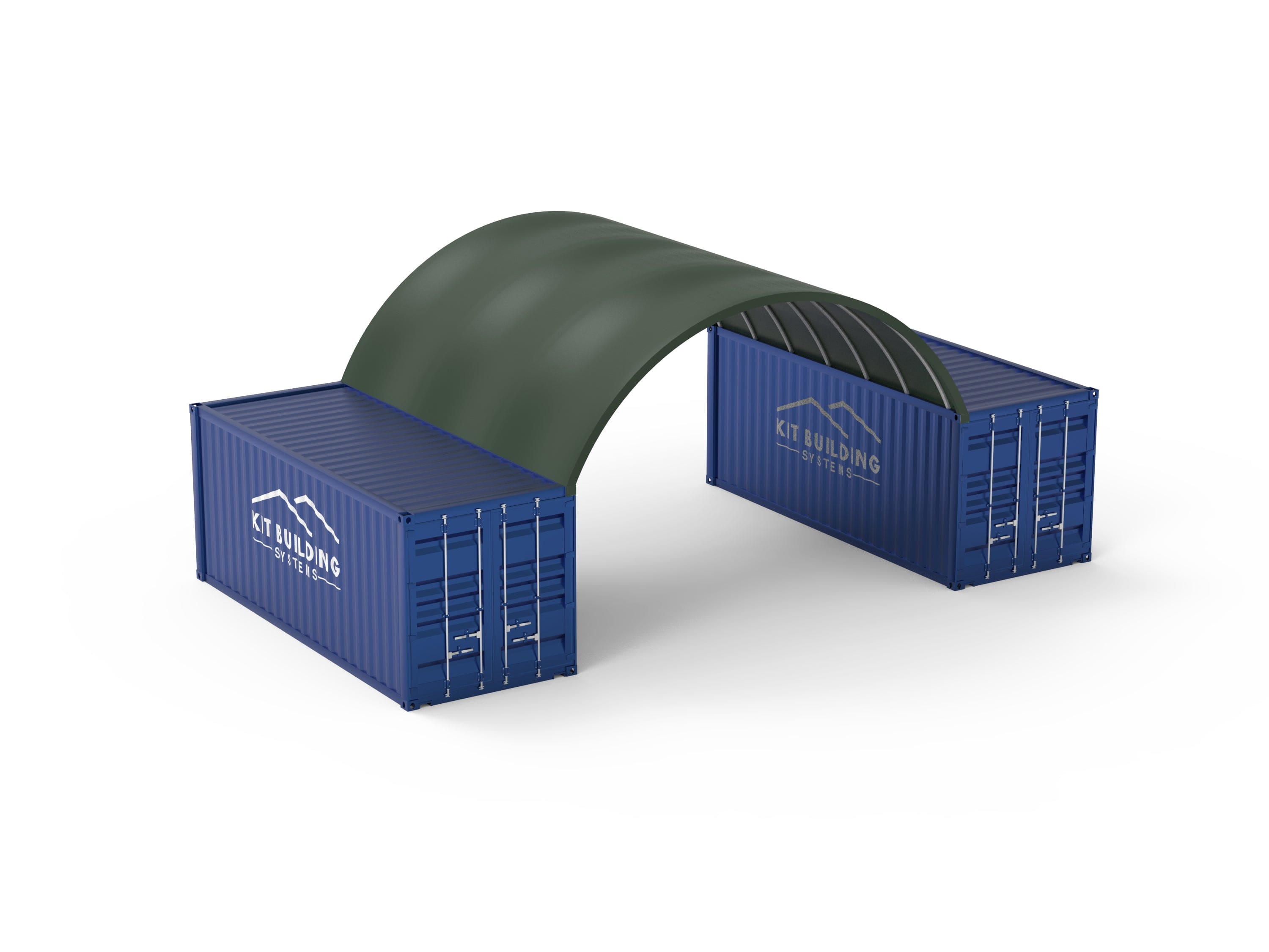 Kit Buildings Green / None Container Green Shelter - 20ft x 20ft x 6.5ft (6m x 6m x 2m)